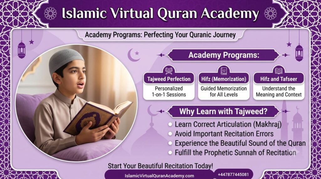 Benefits of learning Tajweed online - Islamic Virtual Quran Academy